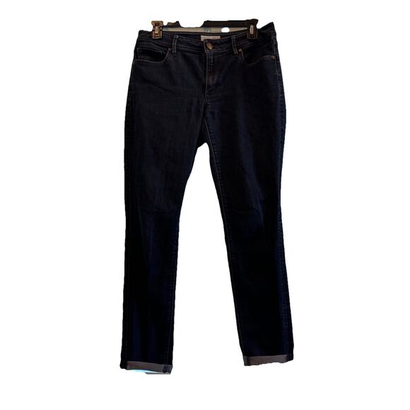 Ann Taylor LOFT Curvy Skinny Jeans Womens Blue Dark Wash Denim Low Rise W29 Sz 6 - Picture 6 of 10
